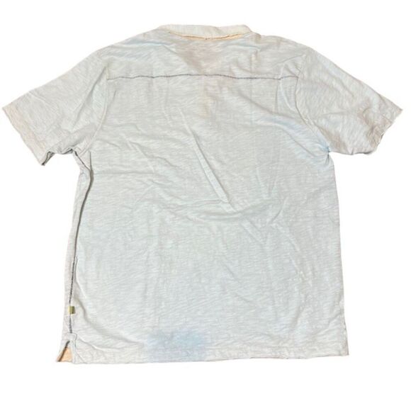 True Grit Young and Free Men's Burnout Slub Button Polo Light Blue M - Picture 8 of 14